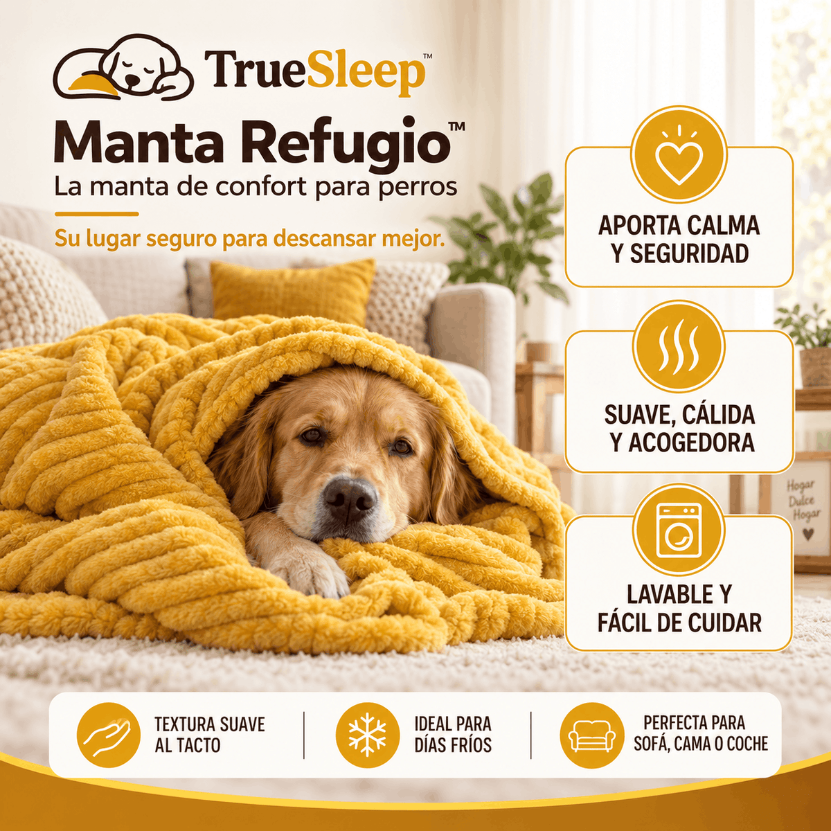 TrueSleep Manta Refugio™ | Su lugar Seguro, Esté Donde Esté