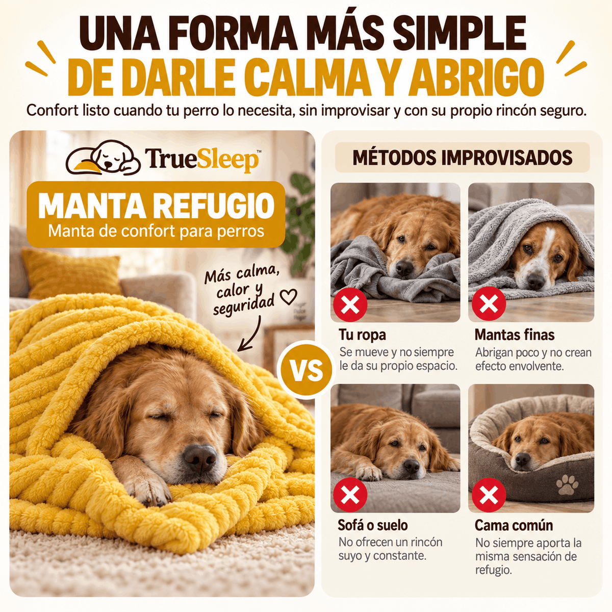 TrueSleep Manta Refugio™ | Su lugar Seguro, Esté Donde Esté