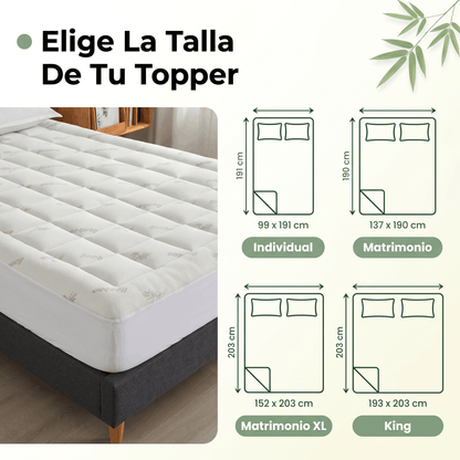 TrueSleep | Cubrecolchón de Bambú