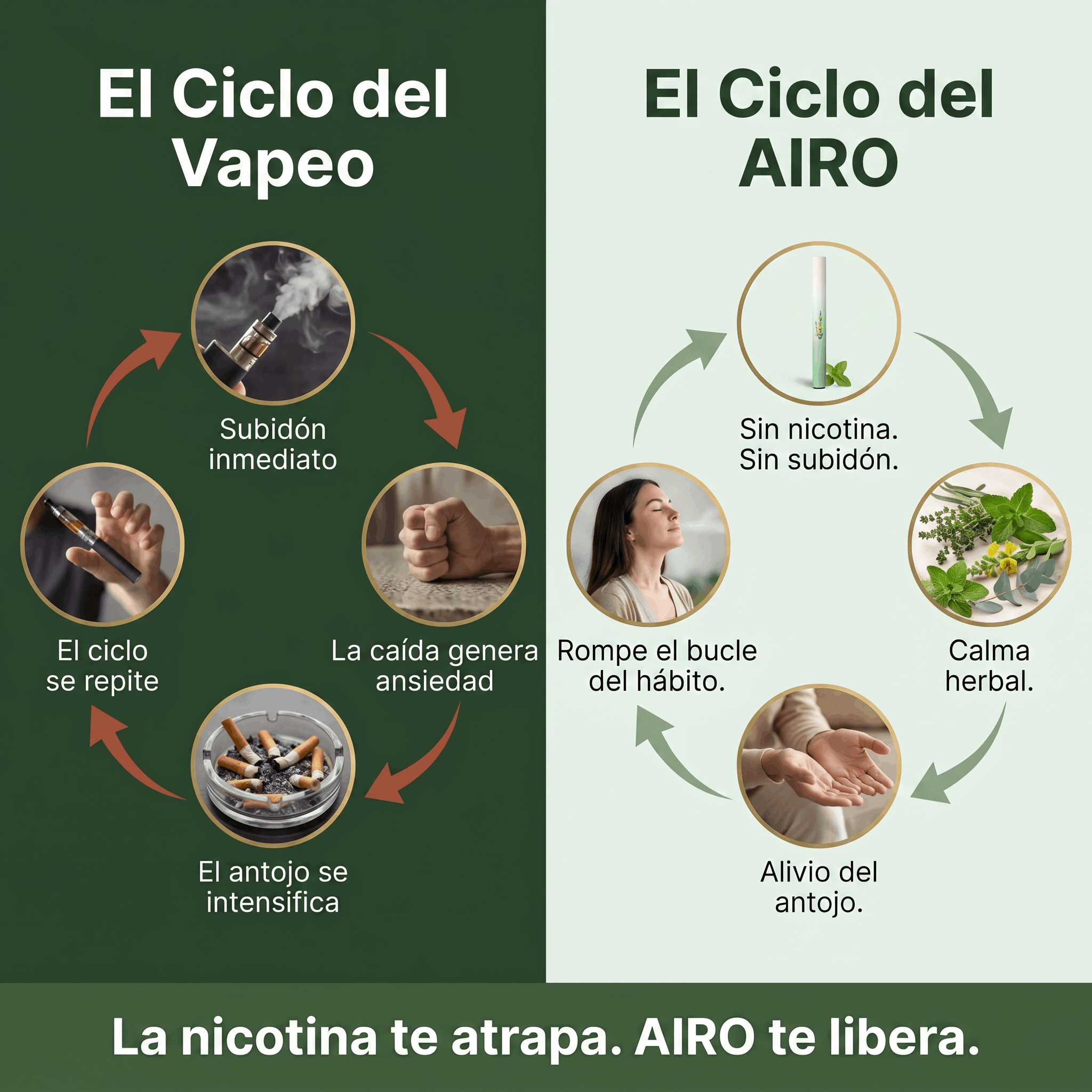 AIRO HERBAL PEN | Inhalador que Satisface el Gesto y las Ganas de Fumar